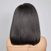 Pour Débutants Glueless Couche Yaki Lisse Wear Go Bob 7x4 Perruque Sans Colle