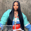 Perruque Lisse Super Double Drawn Qualité Vietnamienne 300% Densité 100% Cheveux Humains