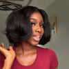 Style Naturel Glueless Bob Wear Go 4x4 Perruque Sans Colle Cheveux Humains Ondulé