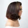 Bob Miel Balayage 7x4 Sans Colle Raie sur le Côté Définie Pose Instantanée Qualité Premium