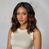 𝑩𝒖𝒚 1 𝑮𝒆𝒕 1 𝑭𝒓𝒆𝒆💥Magnifique Glueless Ombre Brun Bob Wear Go 5x5 Perruque Sans Colle Cheveux Humains Ondulé