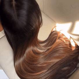 Soyeux & Brillants Glueless Couleur Ombre Highlight 13x4 Perruque Sans Colle Lisse