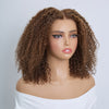 𝐏𝐫𝐞̂𝐭 𝐞𝐧 𝟐𝟒𝐡⚡12 Pouces 9x6 Glueless Cuivre Highlight Perruque Sans Colle Kinky Curly 250 Densité