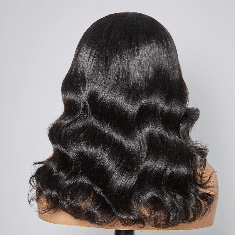 13x4 Glueless Couleur Naturelle Bob Perruque Sans Colle Loose Deep Wave