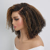𝐏𝐫𝐞̂𝐭 𝐞𝐧 𝟐𝟒𝐡⚡9x6 Glueless Marron Highlight Bob Perruque Sans Colle Kinky Curly