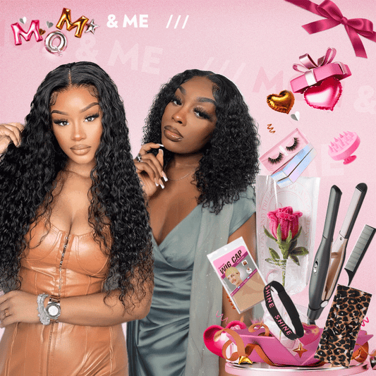 𝓑𝓾𝔂 𝟏 𝓖𝓮𝓽 𝟏𝟏💗Perruque Glueless 9x6 Sans Colle Bouclée+Glueless 4x4 10" Bouclés Bob