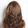 Guleless Pré-Couche Coupe Perruque 13x4 Couleur Mèches Brun Bob Sans Colle Ondulé Longueur Épaule