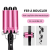 SHINE Fer Friser Pink 22MM 3 Barils Avec Tête Friser En Forme D'œuf Chauffage Rapide En 60 Secondes Fer Friser Céramique Température Réglable(𝗕𝗲𝘀𝗼𝗶𝗻 𝗱'𝗲𝘅𝗽é𝗱𝗶𝗲𝗿 𝗮𝘃𝗲𝗰 𝗽𝗲𝗿𝗿𝘂𝗾𝘂𝗲)