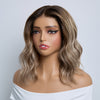 5x5 Highlight Perruque Sans Colle Ondulé Installation Instantanée Glueless Tendances Couleur Marron Foncé