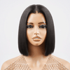 2 𝑭𝑶𝑹 €99🔥8"Lisse Avec Frange Bob+8"Soyeux Lisse 2x6 Dentelle/Noir Boucles Rebondies/Boucle Afro/Marron Boucles Rebondies Perruque