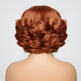 13x4 Glueless Couleur Blonde Ombre Couche Bob Perruque Sans Colle Ondulé