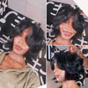 Carré Volume 90's Encadrant le Visage Lace 4x4 Glueless Look Naturel Cheveux Humains