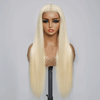 13x4 Dentelle Soyeux Perruque Sans Colle Couleur #613 Blonde Lisse