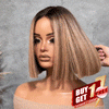 𝑩𝒖𝒚 1 𝑮𝒆𝒕 1 𝑭𝒓𝒆𝒆💥Glueless Couleur Ombré Blond Avec Des Reflets Bruns Bob Blunt 4x4 Perruque Sans Colle Lisse