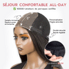 Bob Lisse Noir Super Double Drawn Perruque 5x5 Glueless à Cordon Cheveux Bruts