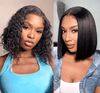 2 𝑭𝑶𝑹 €99🔥 Perruque Bob Bandeau Cool Pour Débutants Pour L'Été Cheveux Humains Vierges