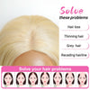 Hair topper 613 Blond Dentelle 5x5 6x6 Postiche Top Piece Marron 5 Clips Intégrés (Ceci n'est pas une perruque)