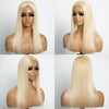 Hair topper 613 Blond Dentelle 5x5 6x6 Postiche Top Piece Marron 5 Clips Intégrés (Ceci n'est pas une perruque)