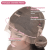 Dentelle Pleine Afro Curly Super Rebondissement Bob Perruque Humain Cheveux