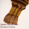 Extensions De Cheveux Humains Bouclés Profonds Couleur Auburn Moyen #30 Pour Tressage Bohème