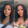 Chic Sans Ondes Romaines Effort Perruque 5x5 13x4 Glueless Water Wave Avec Raie au Milieu Short Wig