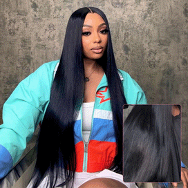 Perruque Lisse Super Double Drawn Qualité Vietnamienne 300% Densité 100% Cheveux Humains