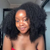 Populaire Glueless Nœuds Pré-blanchis Kinky Curly 4x4 13x4 Perruque Sans Colle 250% Densité
