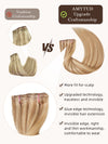9 Pièces Extensions De Cheveux à Clipser 16&22 En Cheveux Naturels 125 g