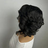 Perruque Lace Frontal 13x6 Carré Asymétrique Dégradé Côté Rasé Highlight Noir San Colle