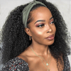 Glueless 3s Wear Go Perruque Bandeau Bob Kinky Curly 100% Cheveux Humains