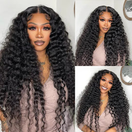 13x4 HD Lace frontale Perruque Cheveux Humains Brésilien Deep Wave