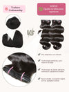 9 Pièces Body Wave Extensions De Cheveux à Clipser Noir En Cheveux Naturels 125g