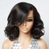 9x6 Glueless Couche Style Rétro Bob Perruque Sans Colle Natural Wave