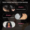 🔥4 In 1 Half Wig Deep Curly/Yaki straight Demi-Perruque À Cordon Serrage Flexi-Fit 250% Densité
