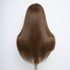 Style Salon Glueless Couche Sans Nœuds Brun Ombré 4x4 Perruque Sans Colle Lisse 250% Densité