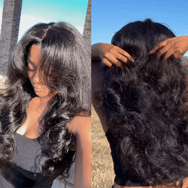 𝐏𝐫𝐞̂𝐭 𝐞𝐧 𝟐𝟒𝐡⚡Densité de 350 % Perruque 6X6 HD brésilienne cheveux humains Kinky Straight Lisse devant dentelle