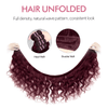 Extensions Couleur Foncé 99J Tissage Cheveux Brésilien Body Wave