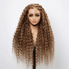 5x5 13x4 lace frontal Wig Mixed Color #4/27 Curly