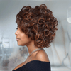 Glueless Couleur Chocolat Burn Bob Perruque Sans Colle Vague D'oeuf Humain Cheveux