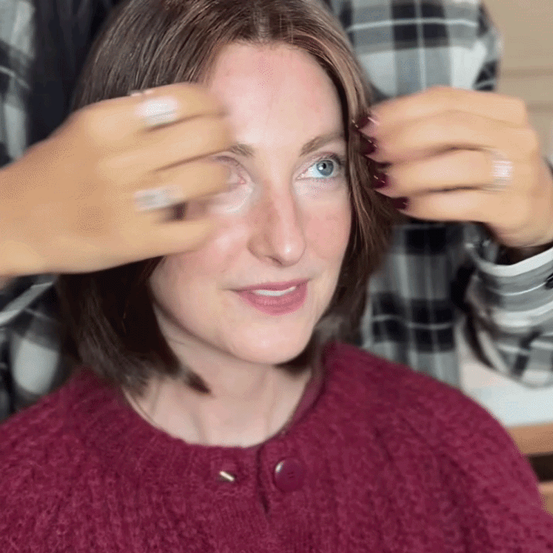 𝙋𝙧𝙚́𝙘𝙤𝙢𝙢𝙖𝙣𝙙𝙚 Perruque Carré Lisse 100% Cheveux Vietnamiens Soyeux Qualité Premium Highlight Brun