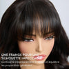 Glueless Sans Nœuds Couleur Highlight 4x4 Perruque Sans Colle Body Wave Avec Frange 250% Densité