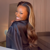 Glueless Sans Nœud Couleur Highlight Ombré 13x4 Perruque Sans Colle Body Wave