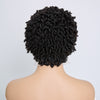 Chic Perruque Afro Kinky Curly Noir 13x4 Sans Colle Cheveux Courts Bouclés Portez Et Partez