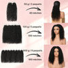 Mèches au Crochet Deep Wave Pré-séparées Texture Plume et Éclat Soyeux Sans Nœuds Noir Naturel