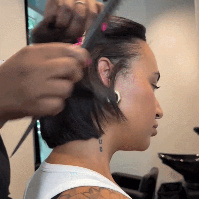 Perruque Bob Noir Naturel Cheveux Humains Soyeux Glueless & Prête à Porter