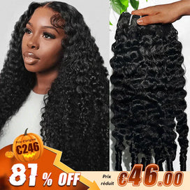 Extensions De Cheveux Boucles Birmans 100 % Naturels Tissage Brut Non Traité