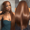 Texture Parfaite Glueless 13x4 Perruque Sans Colle Couleur Brun Chocolat Straight Cheveux Humains