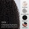 Perruque Kinky Curly HD Lace 13x4 Haute Densité 22 24 Pouces Implantation Ronde Naturelle