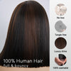 Perruque Gluesless Bob SDD Lisse Vietnamien Vierge 13x6 Highlight Ligne en M Sans Effort Sans colle