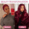 Extensions Couleur Foncé 99J Tissage Cheveux Brésilien Body Wave